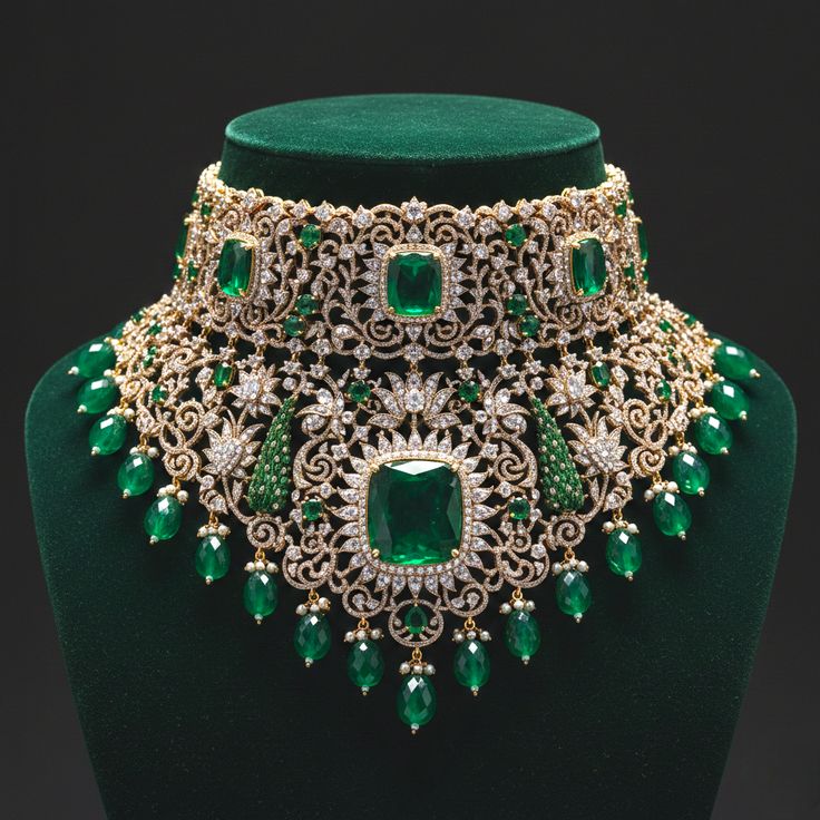 Majestic Emerald Choker